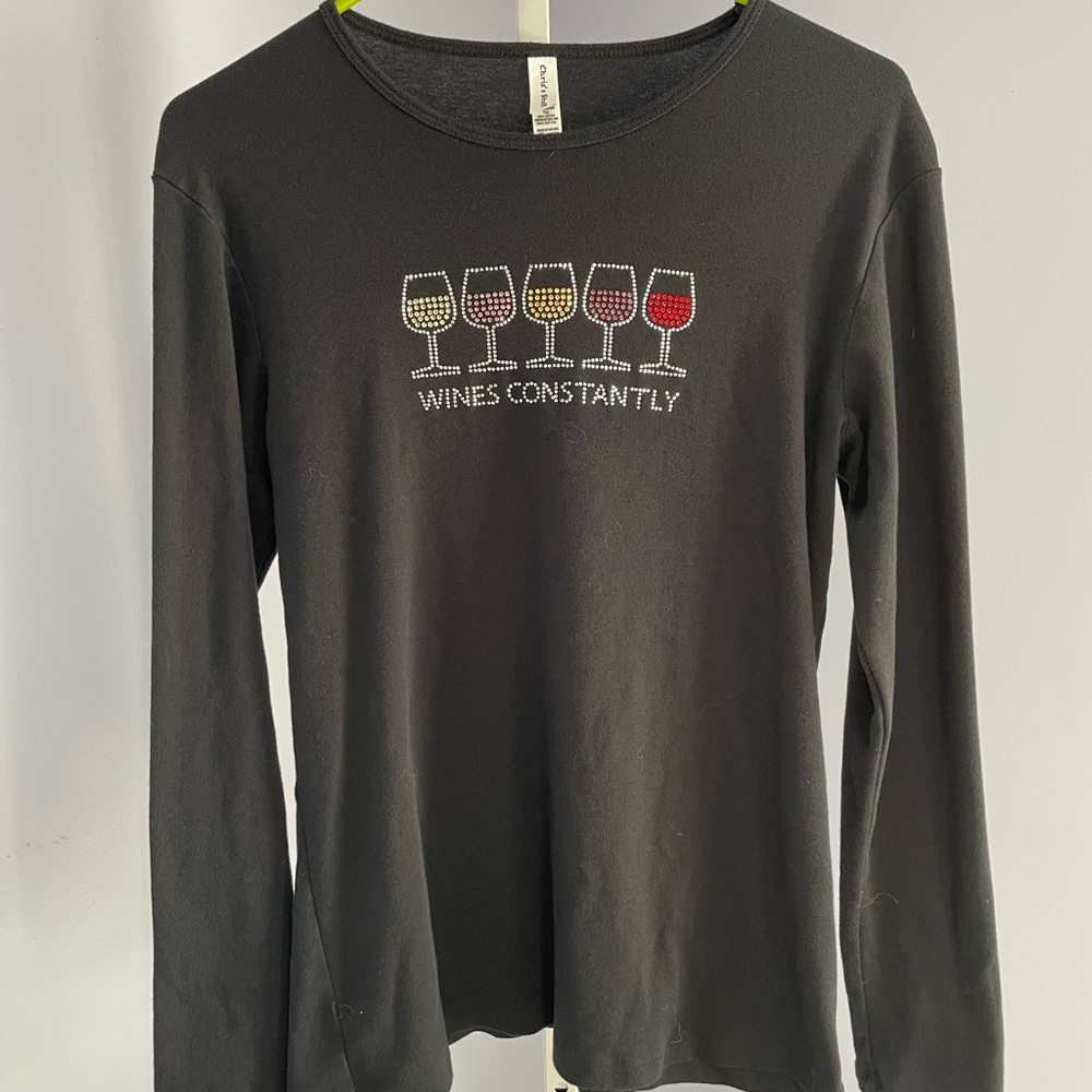 Women’s Size Large Long Sleeve Wino T-Shirt